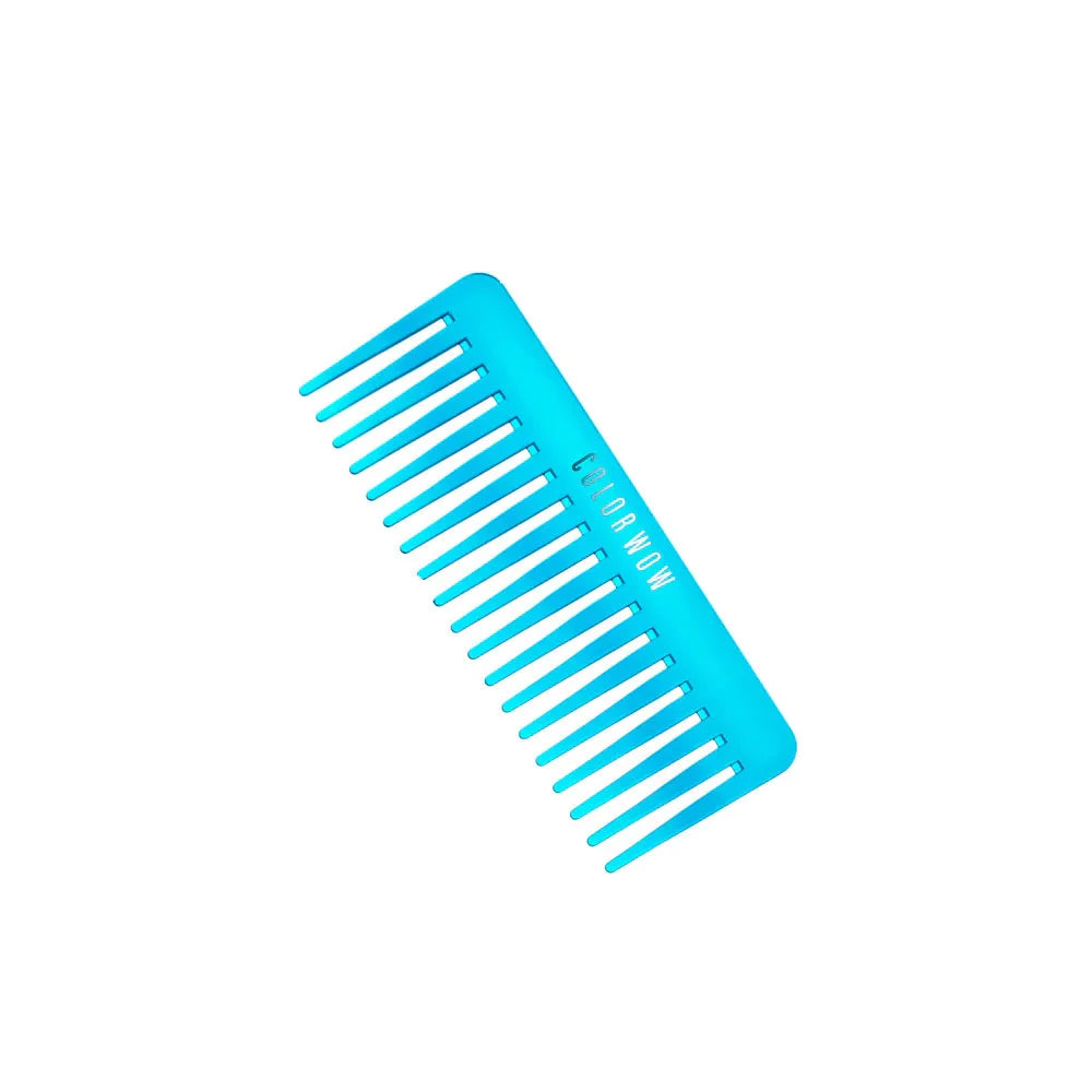 Color Wow - Blue Wide-Tooth Detangling Comb - Peineta desenredante de diente ancho