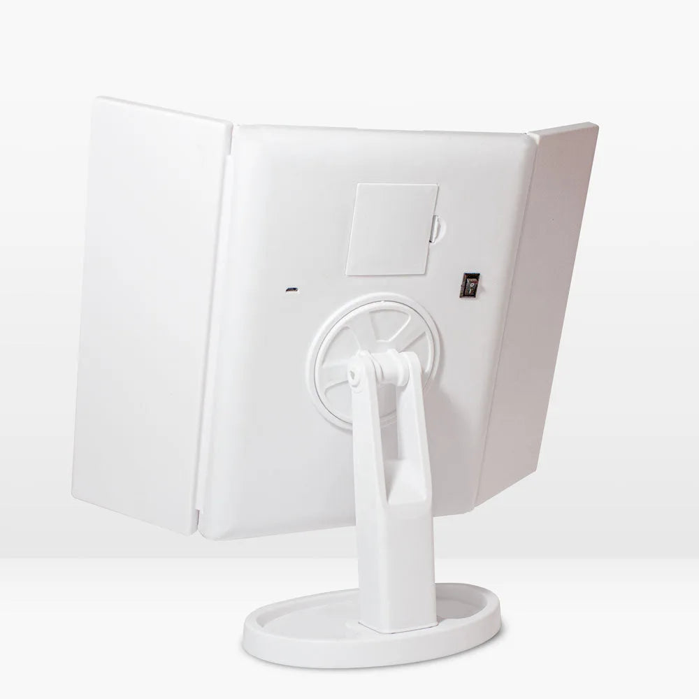 B-Tools - B-Mirror - Espejo de escritorio con luz led y aumento