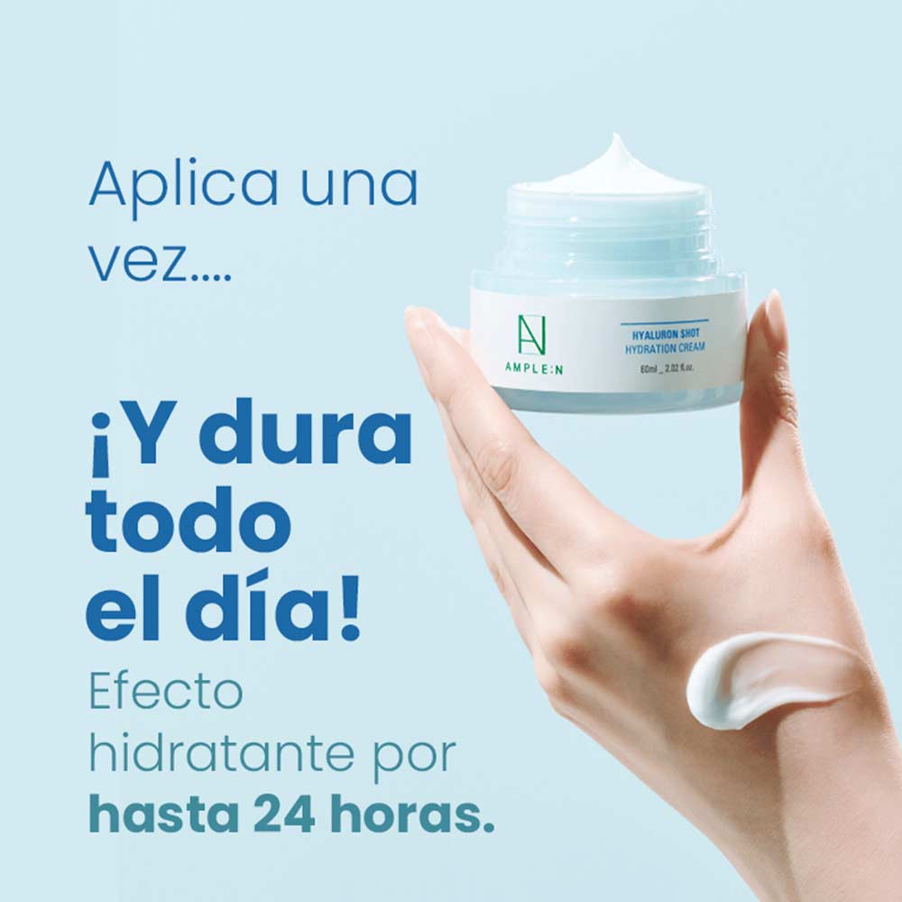 Amplen - Crema Facial Hidratante Anti edad Ácido Hialurónico 60 ml