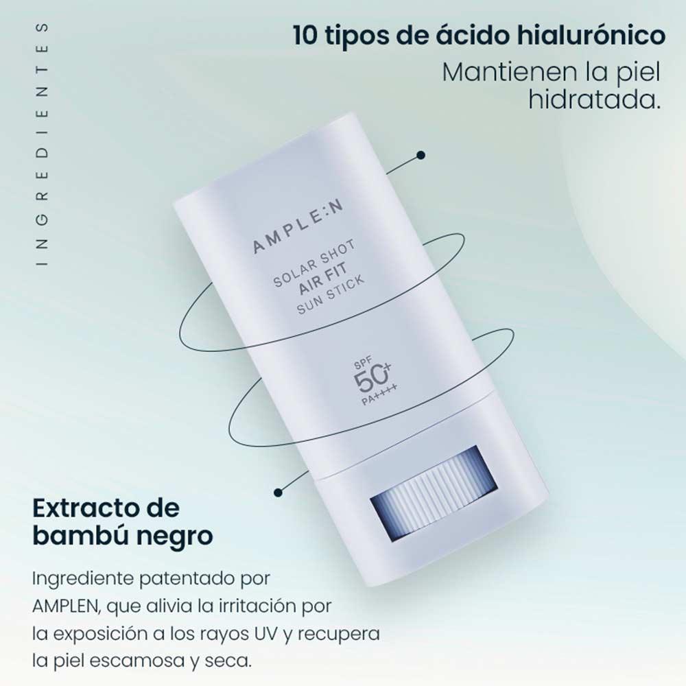 Amplen - Protector Solar Ligero en Barra SPF 50+ PA++++  Air Fit 20 g