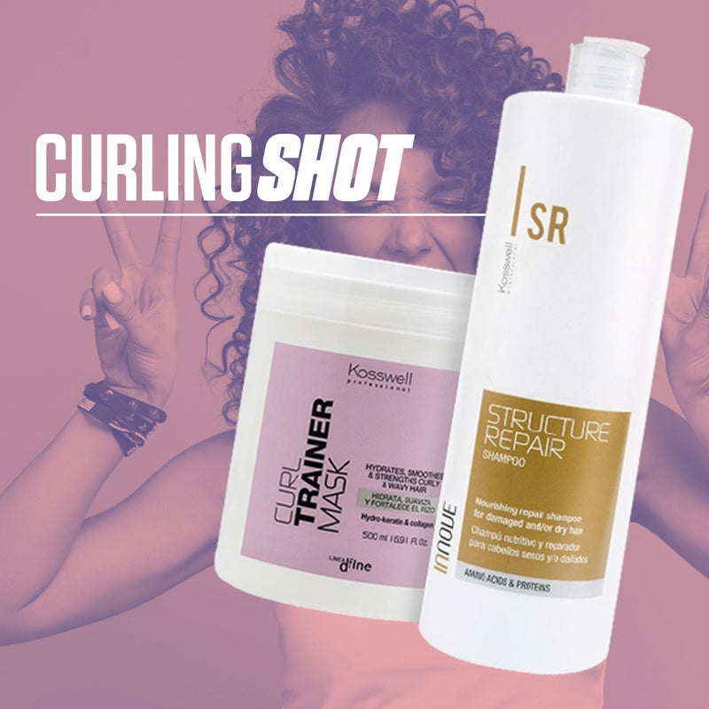 CURLING SHOT - Structure Repair Shampoo + Curl Trainer Mask